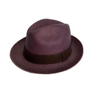 Sombrero Panama Hat ala corta lila