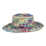Sombrero gambler crochet multicolor