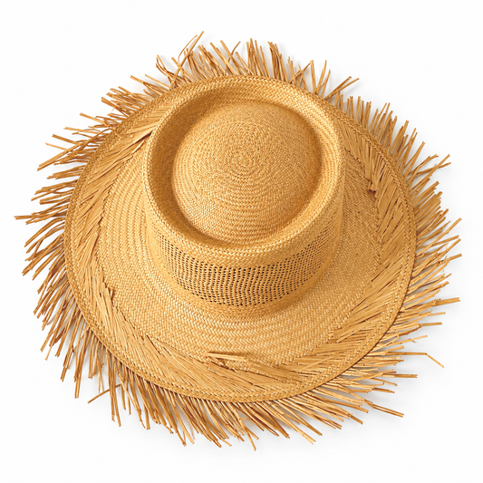 sombrero paja toquilla mujer riviera