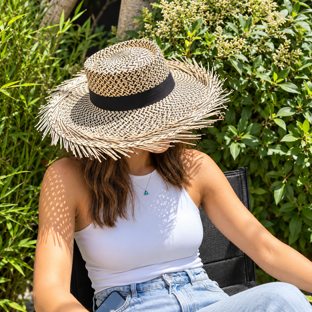 sombrero paja toquilla verano mujer