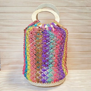 Bolso colores paja toquilla