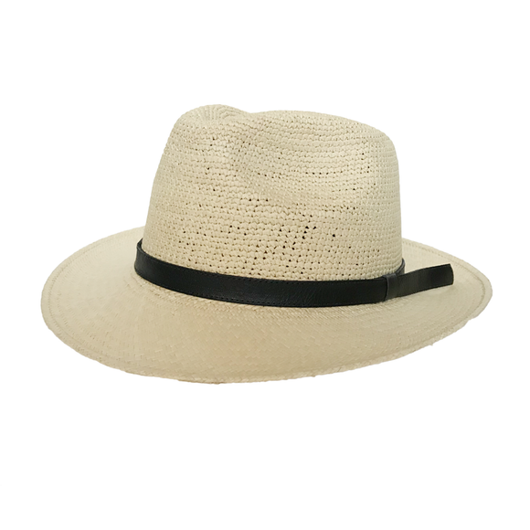Sombrero Cinta Cuero negro talla S